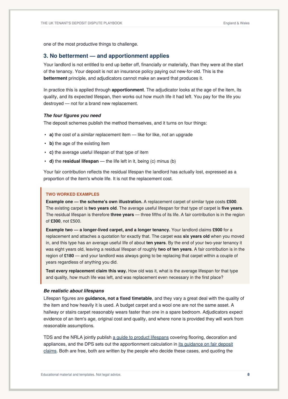 The Deposit Dispute Pack — Challenge Unfair Deposit Deductions