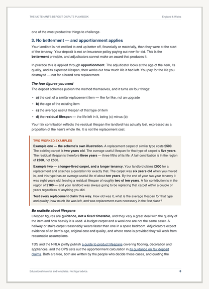 The Deposit Dispute Pack — Challenge Unfair Deposit Deductions